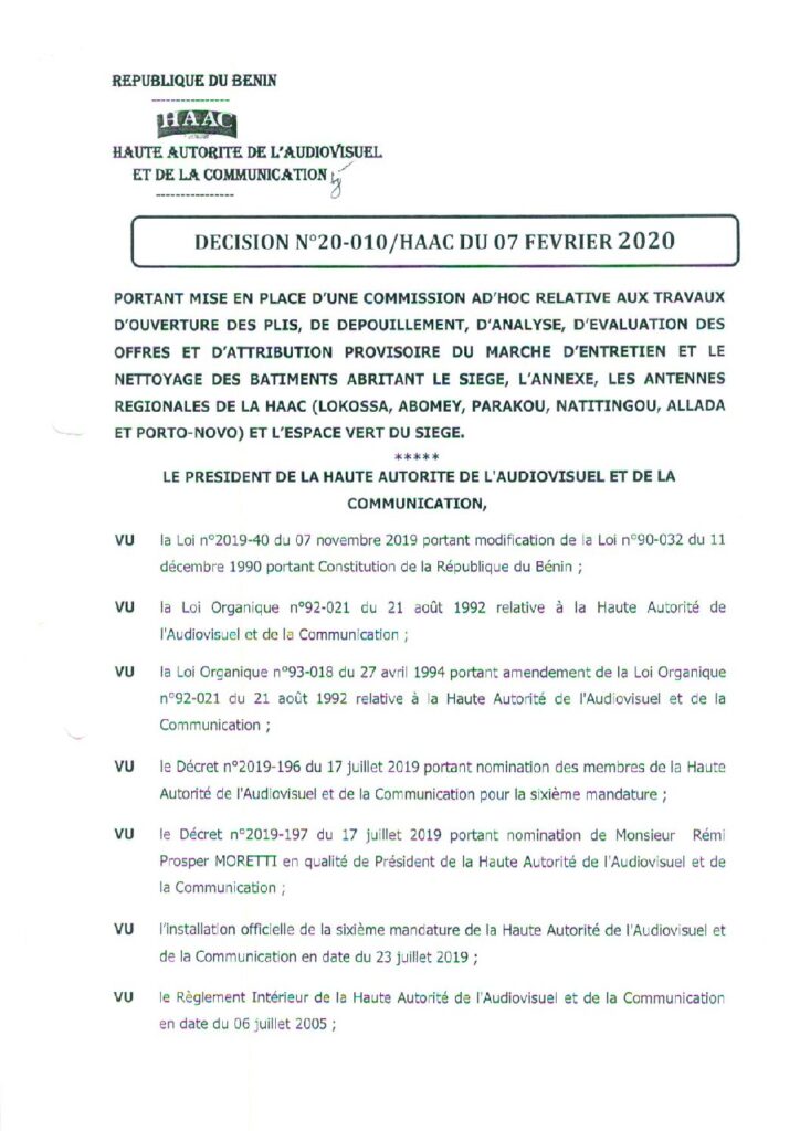 thumbnail of DECISION N°20-010